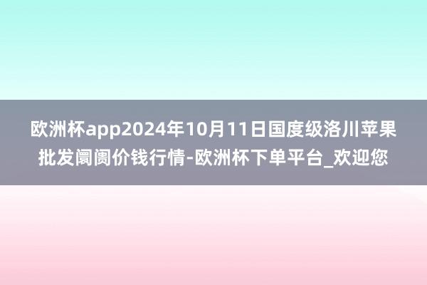 欧洲杯app2024年10月11日国度级洛川苹果批发阛阓价钱行情-欧洲杯下单平台_欢迎您