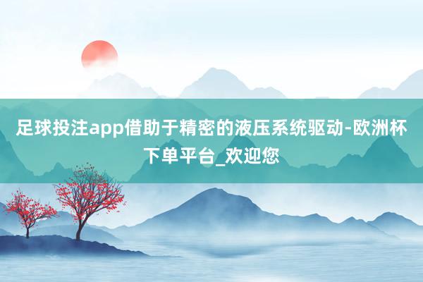 足球投注app借助于精密的液压系统驱动-欧洲杯下单平台_欢迎您